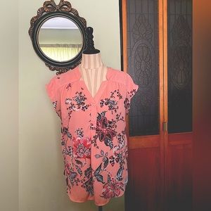 Pink Blouse - Floral New York & Company